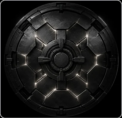 A locked circular hatch